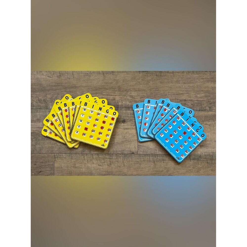 Regal games finger tip flip bingo cards lot cardinal industries extra mini cards